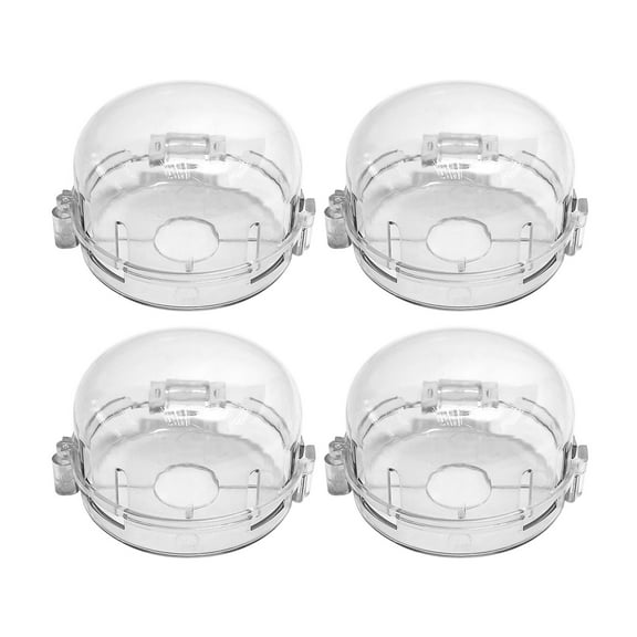 Stove Knob Safety Cover 1/2/4/6pcs Transparent Gas Stove Knob Cover Dustproof Baby Proof Kitchen Microwave Oven Switch Knob Lock Guard Child Safety