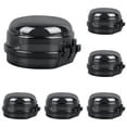 thumbnail image 1 of Stove Knob Safety Covers 5 Pack Heat Resistant Oven Knob Covers for Child Safety Gas Stove Knob Covers with Dual-Button Locks & Visual Design（Black）, 1 of 5