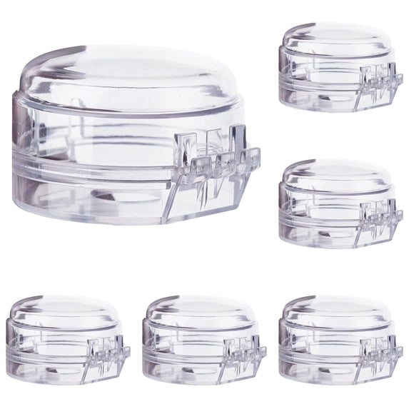 Stove Knob Safety Covers 5PC 2026 New Universal Size Gas Stove Knob Covers Heat Resistant Oven Knob Locks for Child Safety Baby Proofing Pet(Clear)