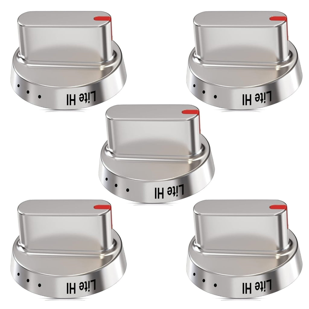 Stove Knob Stainless Steel Compatible for FX510BGS XAA-02 FX510BGS XAA-01 FX510BGS XAA-00 NX58F58F Gas Range Oven Stove