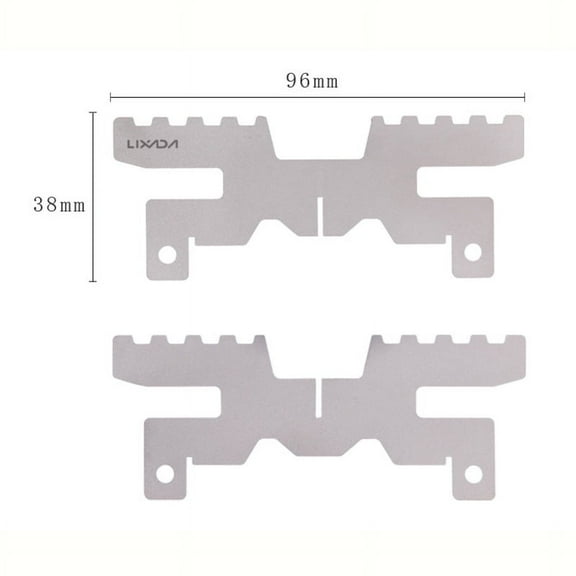 Cross Lixada Mini Alcohol Stove Support Bracket Cross Stand Lightweight Titanium Stove Cross Stand Rack For Outdoor Camping Backpacking Hiking