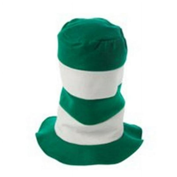 Stove Pipe Hat, Green & White