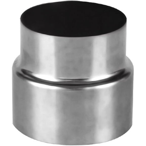 Stove Pipe Reducer Flue Connector, 1pc Stainless Steel Chimney Flue Liner Reducer Chimney Adaptor Stove Pipe, Big Head to Small Head (Size : 8cm~6cm)