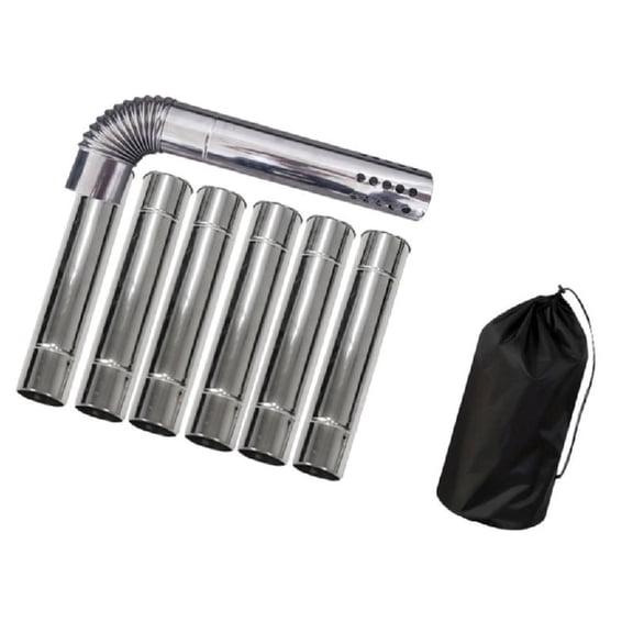 Stove Pipe Set, Quick Install Design for Camping Tents with Efficient Heat Transfer & Ventilation