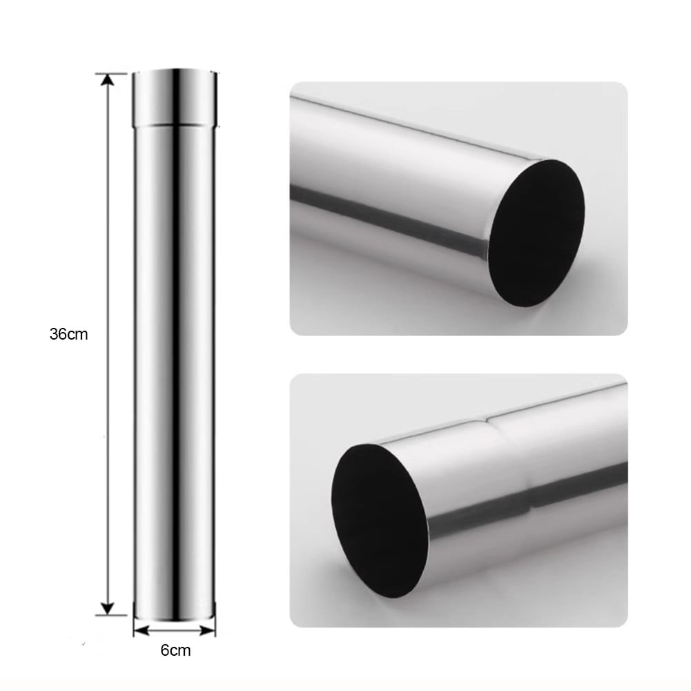 Stove Pipe Stainless Steel Flue Chimney Extension Camping Stove Chimney
