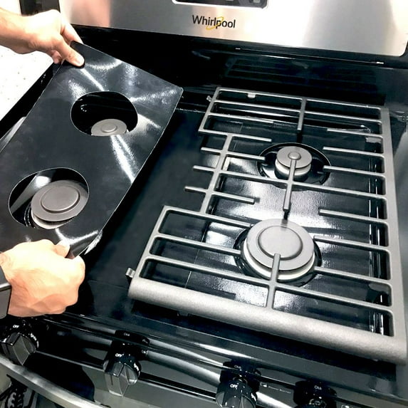 Stove Protector Liners Compatible with Whirlpool Stoves, Whirlpool Gas Ranges - Customized - Easy Cleaning Liners for Whirlpool Compatible Model WFG371LVQ0