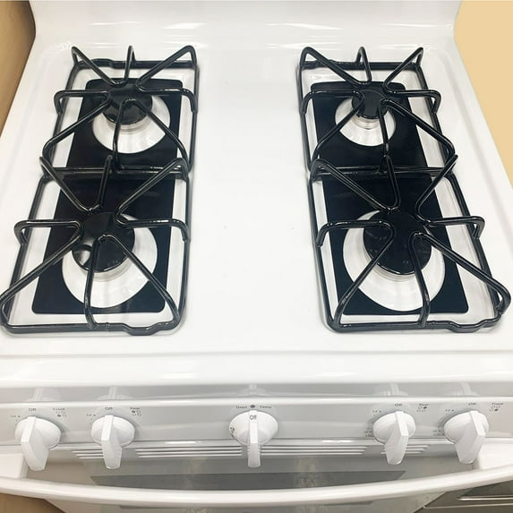 Stove Protector Liners Compatible with GE Stoves, GE Gas Ranges - Customized - Easy Cleaning Liners for GE Compatible Model JGBS60RLK1SS
