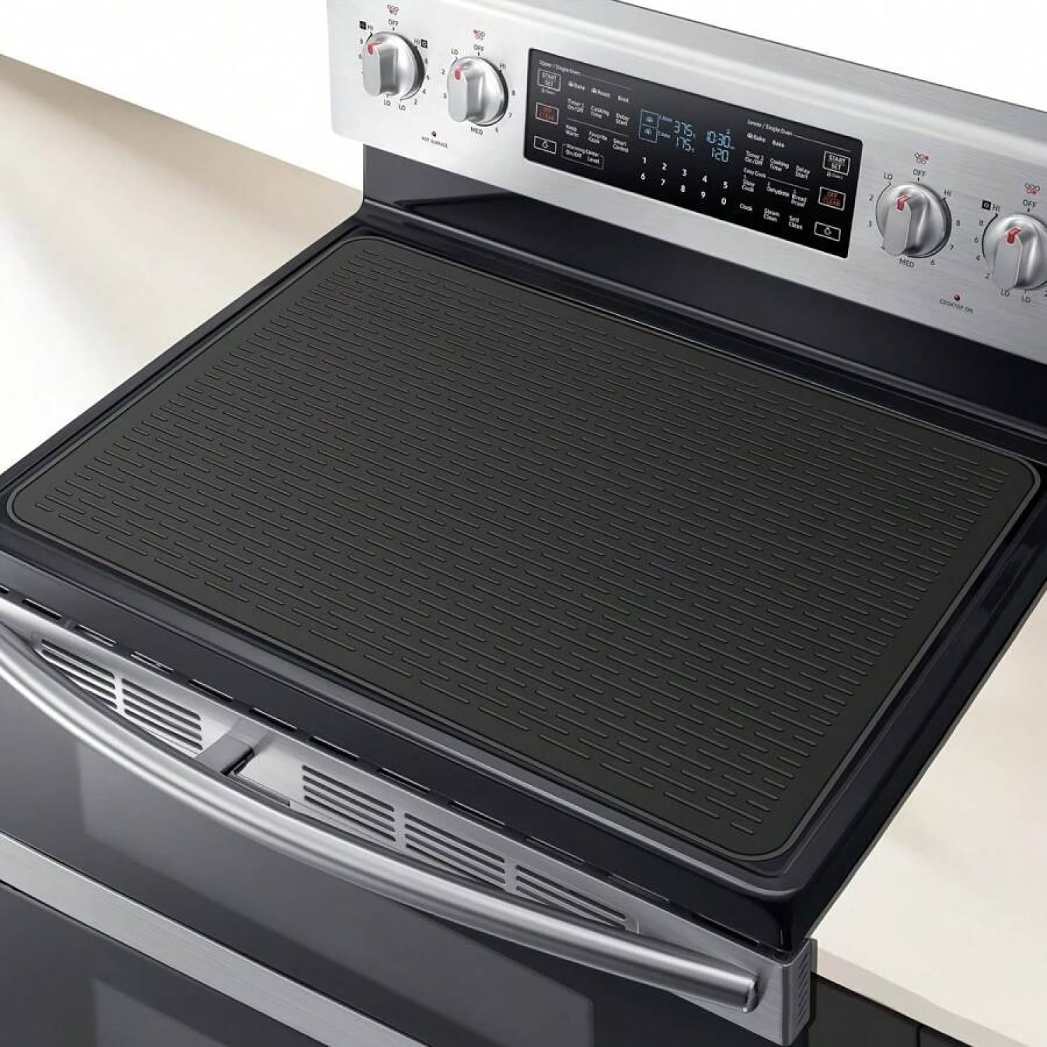 Stove Sovers For Stove Top - Silicone Electric Stove Cover Mat - 28 X 20 Ceramic Stove Guard Stove Top Protector, Heat Resistant Glass Cooktop Cover, Dish Drying Mats For Kitchen