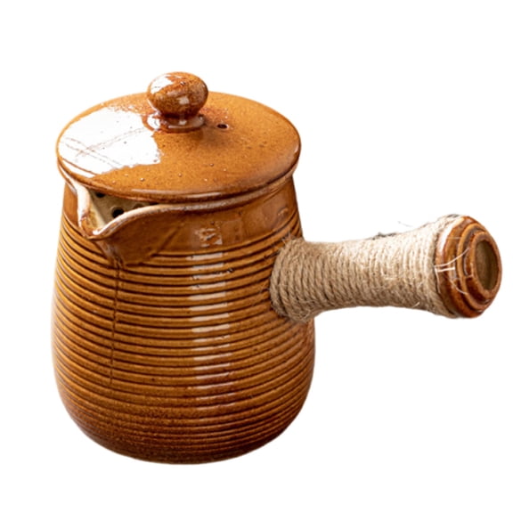 Stove Tea Kettle Exquisite Ceramic Tea Kettle, Kung Fu Tea Set, Porcelain Teaware, Chinese Tea Kettle with Side Handle, for Tea, milk, coffee