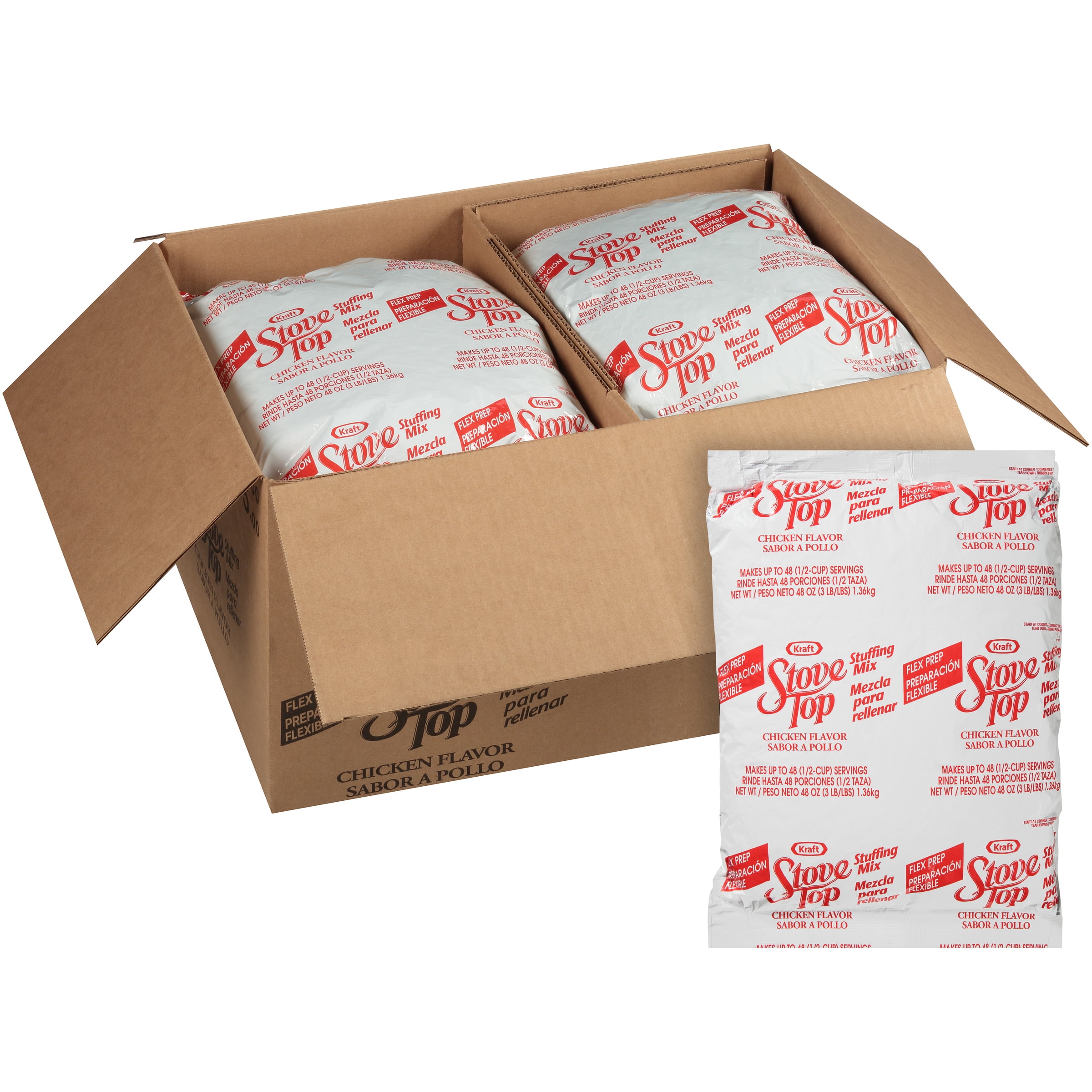 Stove Top Chicken Stuffing Mix, 6 ct Casepack, 48 oz Bags