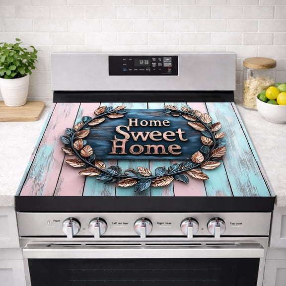 AOHMPT Stove Top Cover 28x20 inch, Heat Resistant Non-Slip Anti-Scratch Cooktop Protector, Diatomaceous Earth Stove Cover for Electric & Glass Top Stoves, Kitchen Home Decor