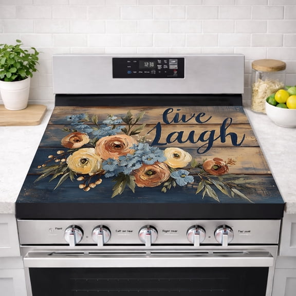 AOHMPT Stove Top Cover 28x20 inch, Heat Resistant Non-Slip Anti-Scratch Cooktop Protector, Diatomaceous Earth Stove Cover for Electric & Glass Top Stoves, Kitchen Home Decor