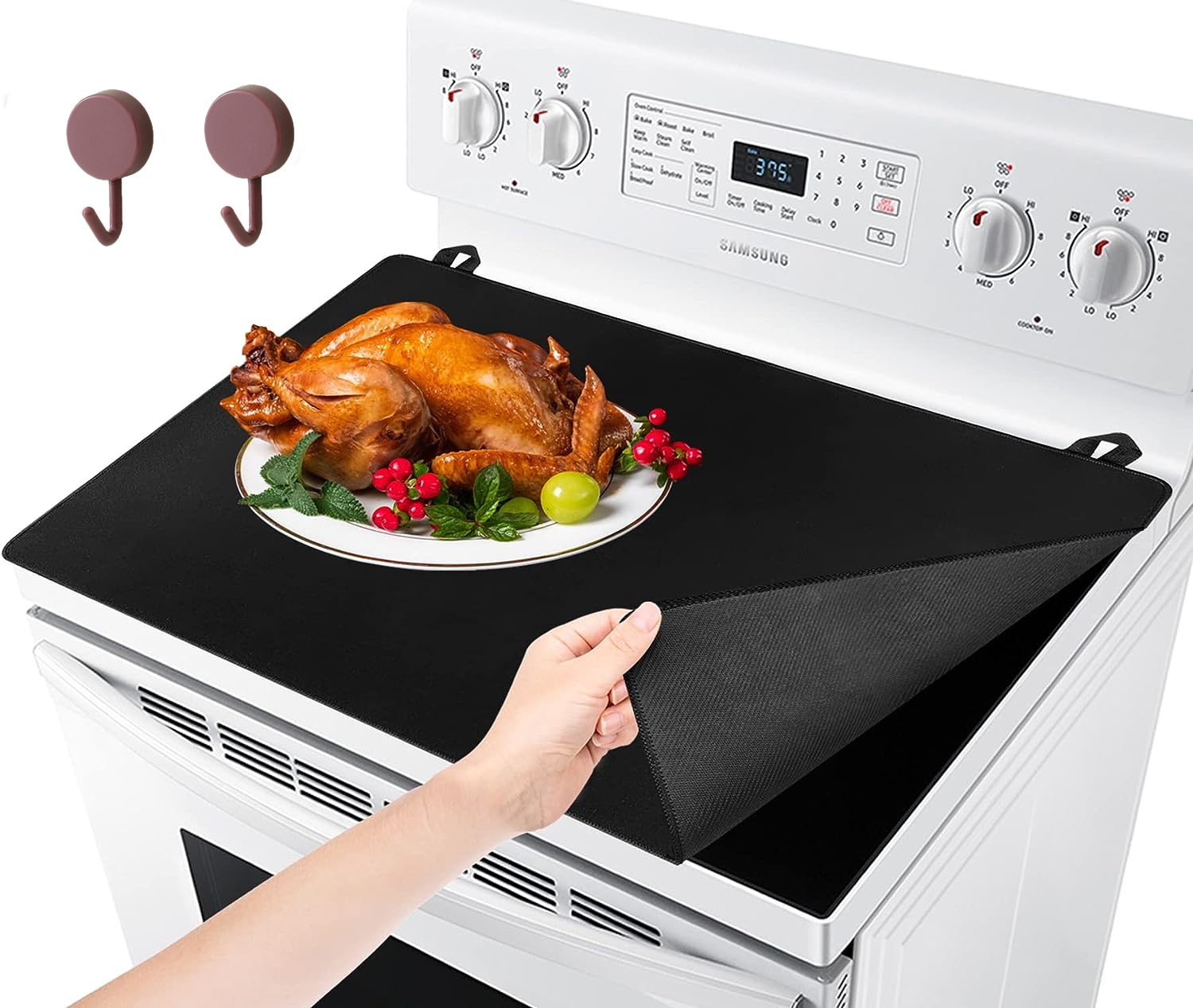 Stove Top Cover, 30.4 x 21.5 Electric Stove Cover Mat, Ceramic