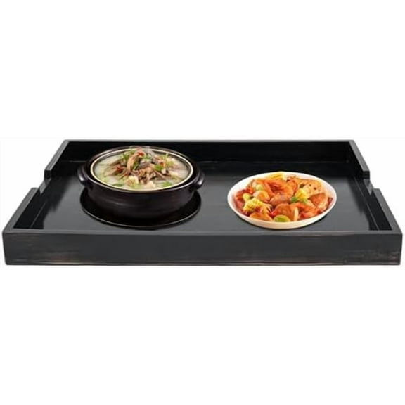 Stove Top Cover Board, 30"L x 22"W Ebony Wood Noodle Board for Gas & Electric Stoves, Ovens & Sinks