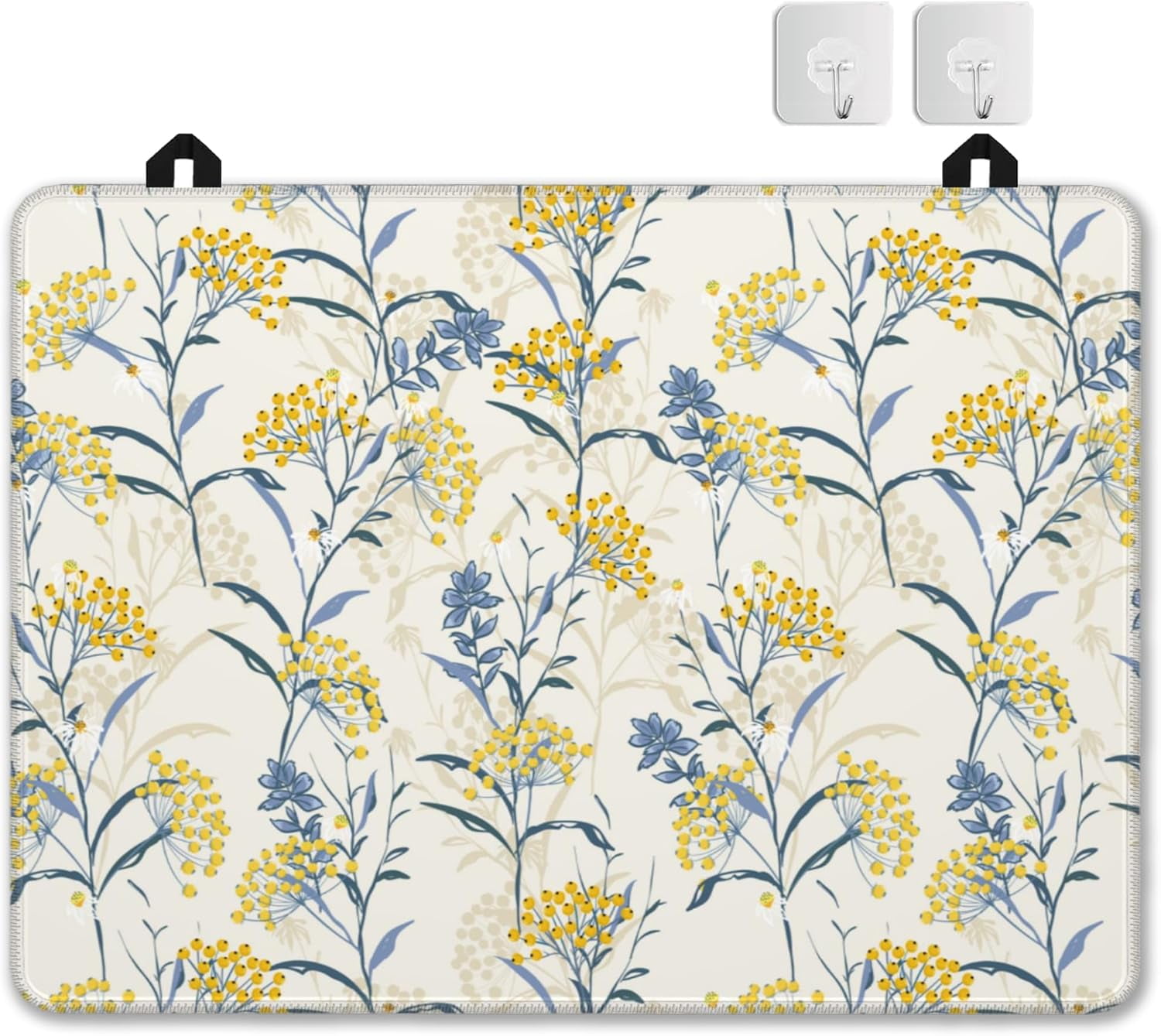 Stove Top Cover for Electric Stove，Christmas Kitchen Decor Vintage Floral Plant Extra Thick Natural Rubber Glass Top Protector, Prevents Scratching, Expands Usable Space 28.5'''' x 20.5''''