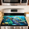 thumbnail image 1 of Stove Top Cover Polyester & Diatom Mud Blend 28.35×20.47inches (Colorful Sea Turtle Ocean Design) Stove Top Cover for Kitchen, Perfect for Ocean Enthusiasts, Cooking Spaces, Home Decor, 1 of 7