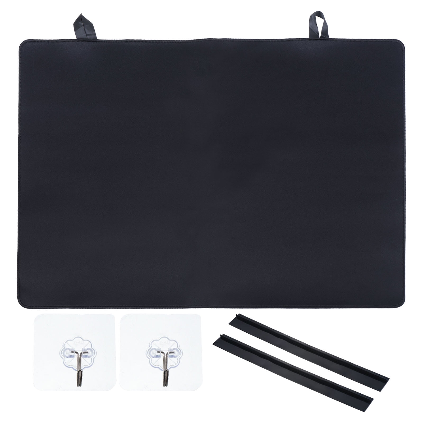 Stove Top Cover for Electric Stove, 24.2" x  20.8" Heat Resistant Glass Stove Top Cover, Countertop Protector Mat Black