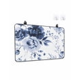 thumbnail image 1 of Stove Top Covers for Electric Stove 28.5x20.5 Inches, Blue Floral Art Heat Insulation Fireproof Glass Cooktop Protector, Watercolor Botanical Spring Flowers Countertop Stovetop Cover for Kitchen, 1 of 8