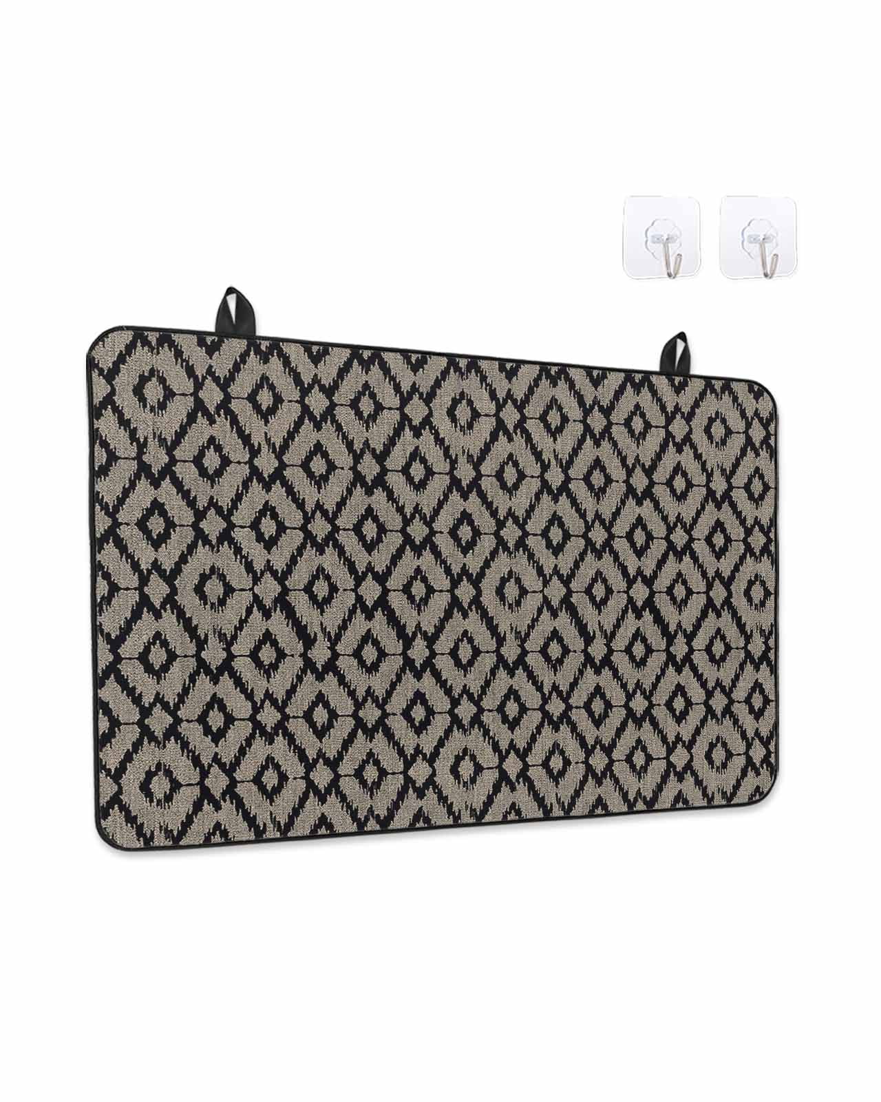 Stove Top Covers for Electric Stove, Abstract Contemporary, Glass Stovetop Cover Protector, Solid Minimalist Geometric Induction Cooktop Protector Oven Mat for Kitchen Countertop 24"x21"