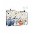 thumbnail image 1 of Stove Top Covers for Electric Stove, Autumn Pumpkin Kitchen Glass Ceramic Electric Cooktop Covers 28.5"x20.5", Thanksgiving Blue Eucalyptus Leaf Beige HeatResistant Oven/Countertop Protector, 1 of 3