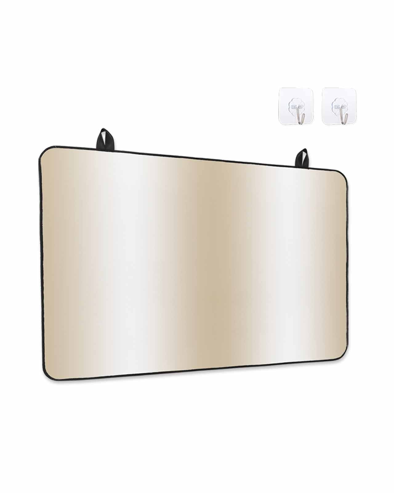Stove Top Covers for Electric Stove, Beige White Ombre Glass Stovetop Cover Protector, Country Minimalist Abstract Gradient Induction Cooktop Protector Oven Mat for Kitchen Countertop 36"x21"