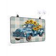 thumbnail image 1 of Stove Top Covers for Electric Stove, Blue Truck Yellow Sunflower Kitchen Glass Ceramic Electric Cooktop Covers 36''x21'', Summer Teal Plaid Vintage HeatResistant Oven/Countertop/Dishwasher Protector, 1 of 3