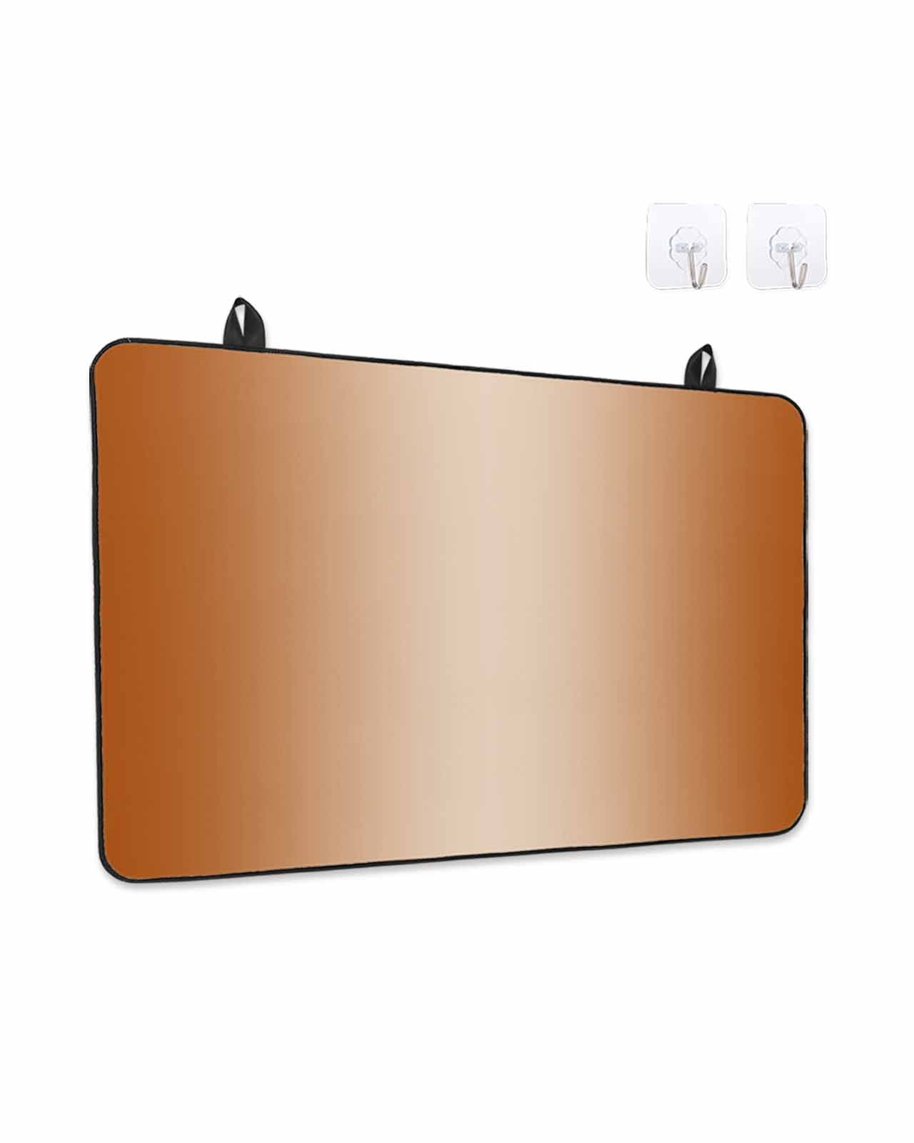 Stove Top Covers for Electric Stove, Burnt Orange Ombre Glass Stovetop Cover Protector, Modern Gradient Abstract Art Induction Cooktop Protector Oven Mat for Kitchen Countertop 36"x21"