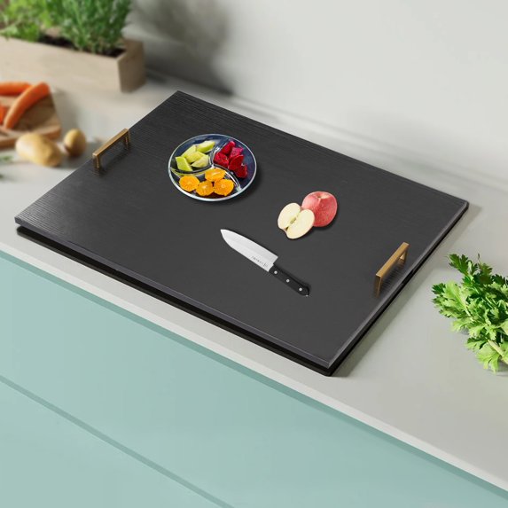 Stove Top Covers for Electric Stove - for Counter Space & Decorative Tray Noodle Board for Gas Stovetop - Stove Top Covers for Gas Burners - Wooden Kitchen Sink Cover
