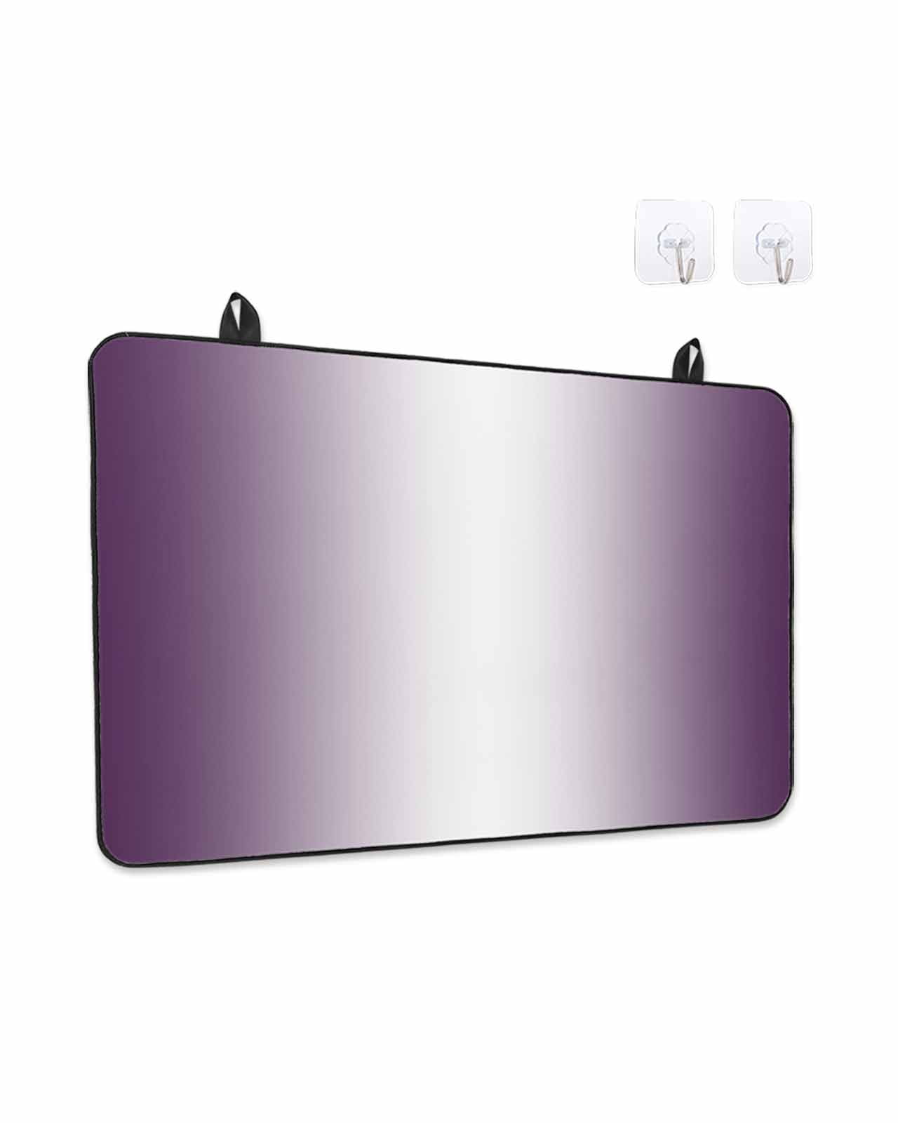 Stove Top Covers for Electric Stove, Dark Purple Ombre Glass Stovetop Cover Protector, Purple White Gradient Modern Abstract Art Induction Cooktop Protector Oven Mat for Kitchen Countertop 24"x21"