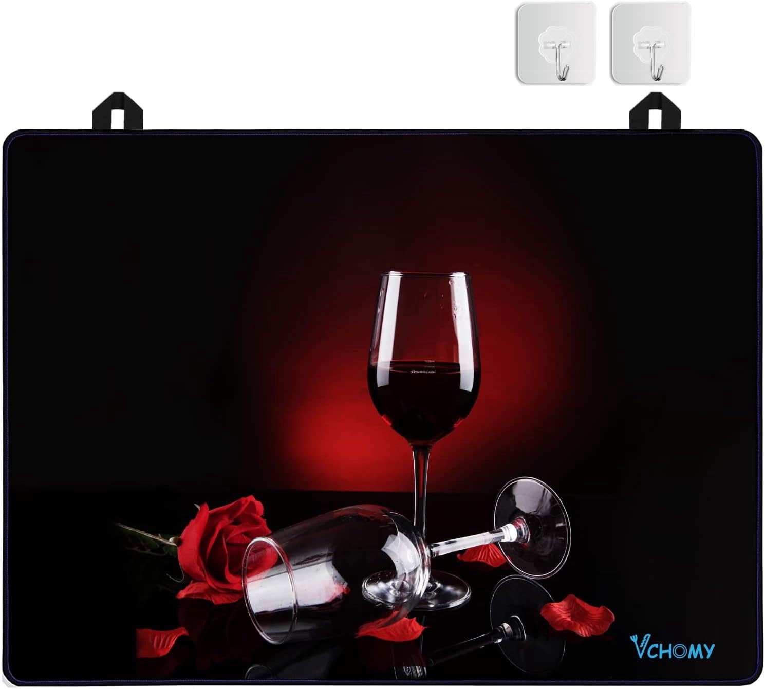 Stove Top Covers for Electric Stove, Extra Thick Natural Rubber Glass Top Protector,Prevents Scratching, Expands Usable Space (28.5'''' x 20.5'''' Rose)