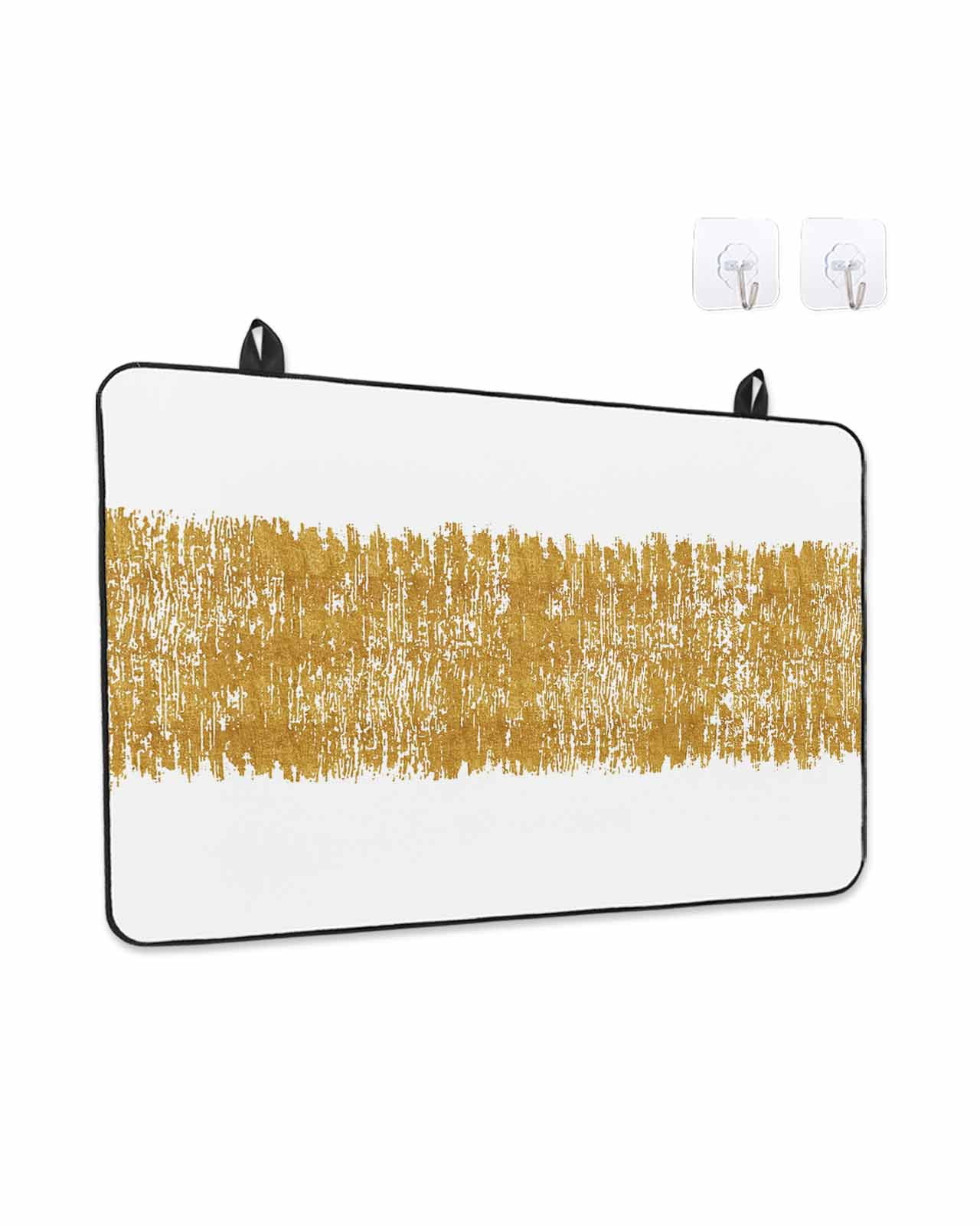 Stove Top Covers for Electric Stove, Farmhouse Brown Glass Stovetop Cover Protector, Retro Modern Abstract Art Induction Cooktop Protector Oven Mat for Kitchen Countertop 24"x21"