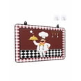 thumbnail image 1 of Stove Top Covers for Electric Stove, Fat Chef Glass Stovetop Cover Protector, Red Gourmet Kitchen Red Black Buffalo Plaid Induction Cooktop Protector Oven Mat for Kitchen Countertop 24"x21", 1 of 8