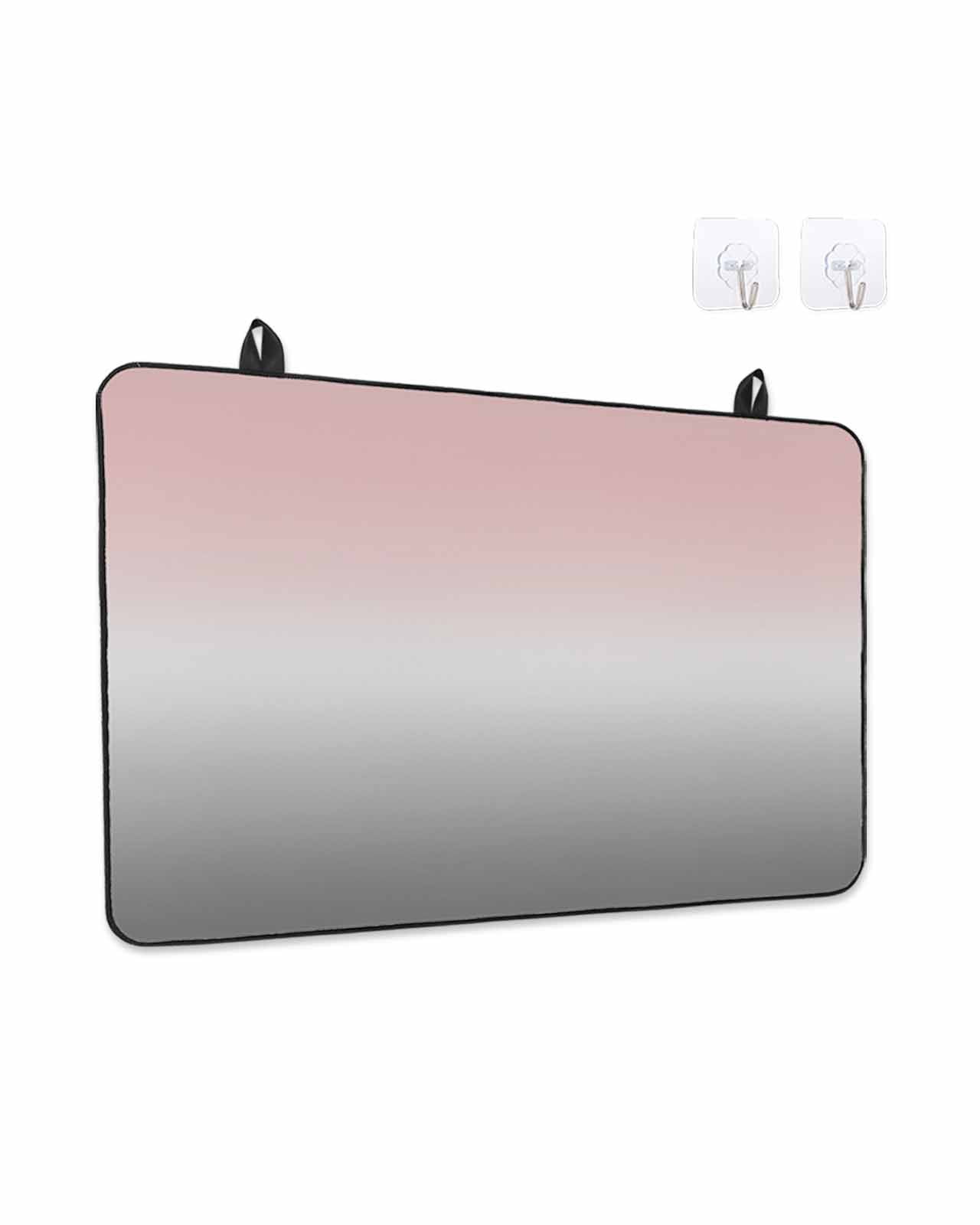 Stove Top Covers for Electric Stove, Gradient Pink Grey, Glass Stovetop Cover Protector, Modern Abstract Color Ombré Art Induction Cooktop Protector Oven Mat for Kitchen Countertop 24"x21"