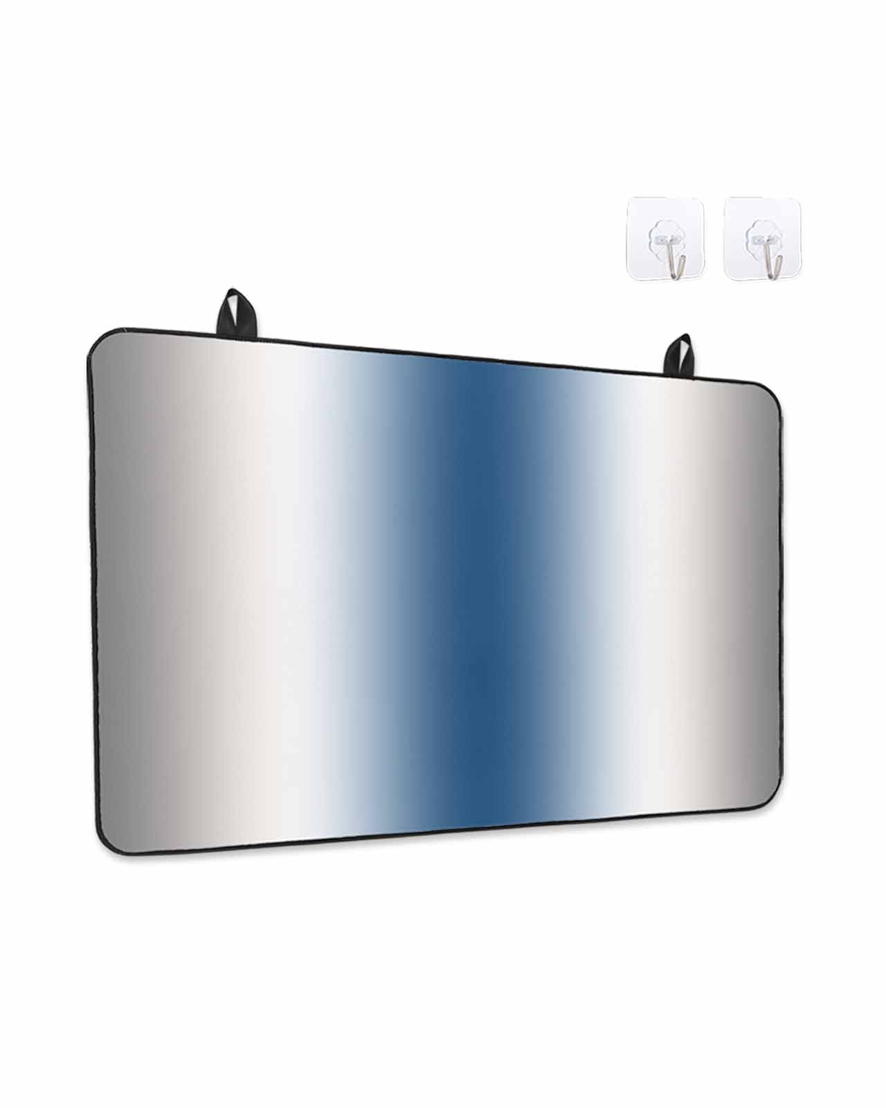 Stove Top Covers for Electric Stove, Lake Blue Grey White Glass Stovetop Cover Protector, Farmhouse Ombre Color Modern Induction Cooktop Protector Oven Mat for Kitchen Countertop 24"x21"