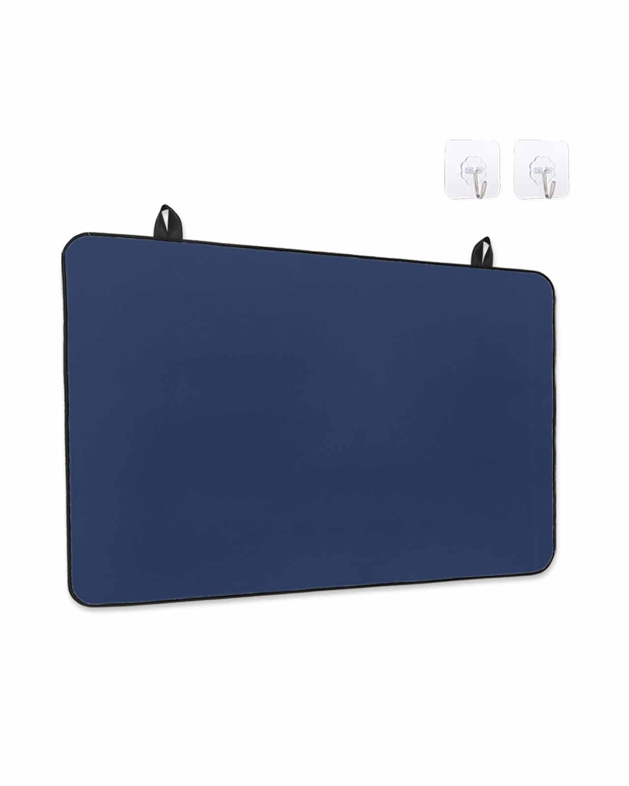 Stove Top Covers for Electric Stove, Navy Blue Kitchen Glass Ceramic Electric Cooktop Covers 28.5''x20.5'', Modern Pure Navy Blue HeatResistant Oven/Countertop/Dishwasher/Sink Protector