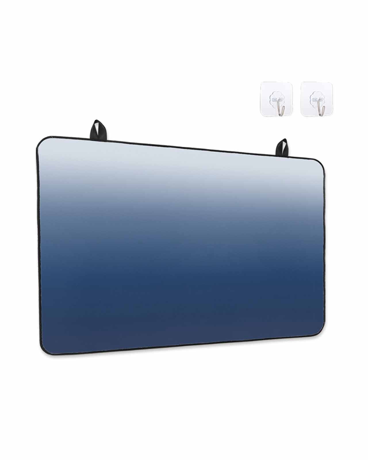 Stove Top Covers for Electric Stove, Navy Blue Ombre Glass Stovetop Cover Protector, Modern Abstract Art Gradient Aesthetics Induction Cooktop Protector Oven Mat for Kitchen Countertop 24"x21"