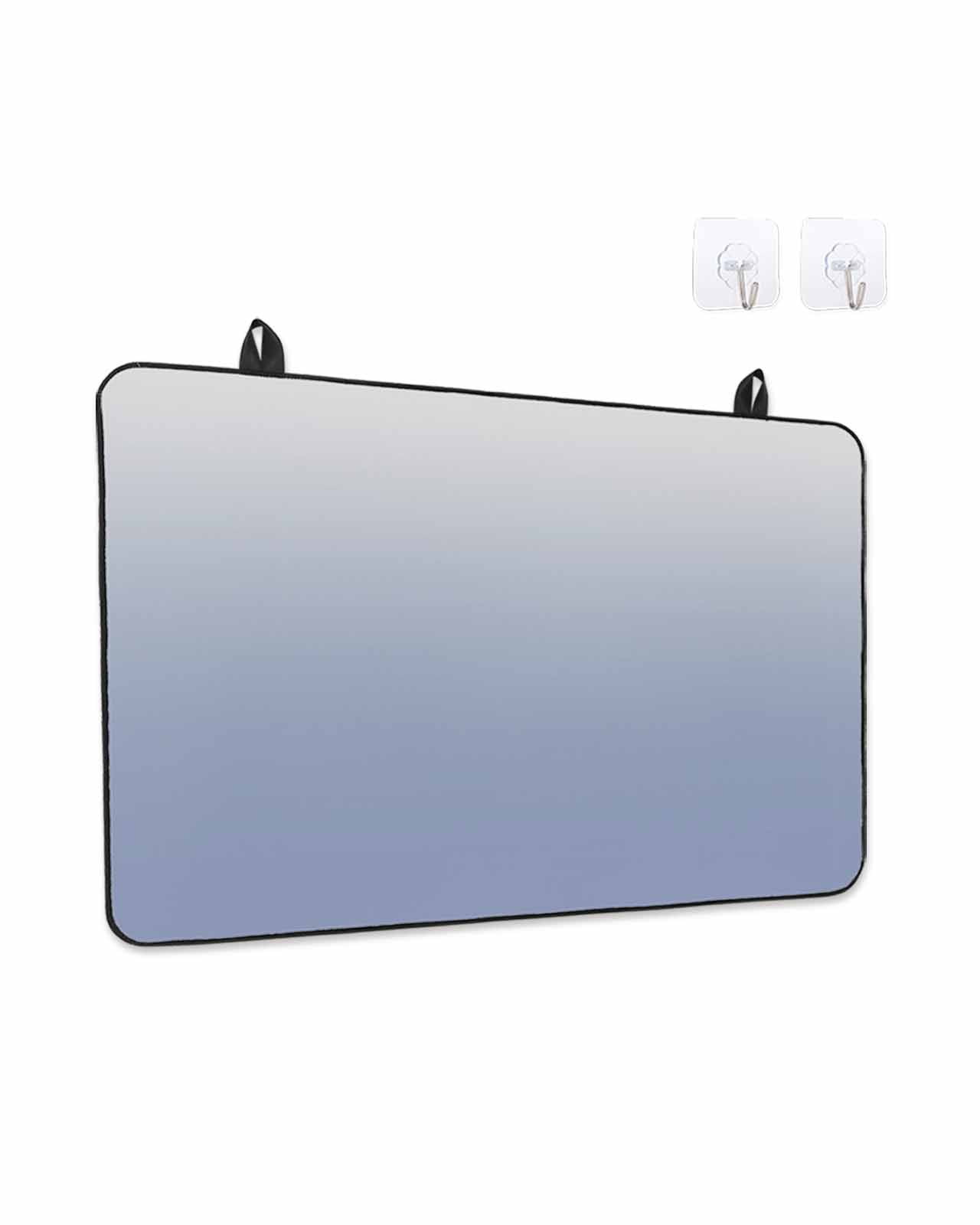 Stove Top Covers for Electric Stove, Ombre Grey Blue| Glass Stovetop Cover Protector, Abstract Art Induction Cooktop Protector Oven Mat for Kitchen Countertop 24"x21"