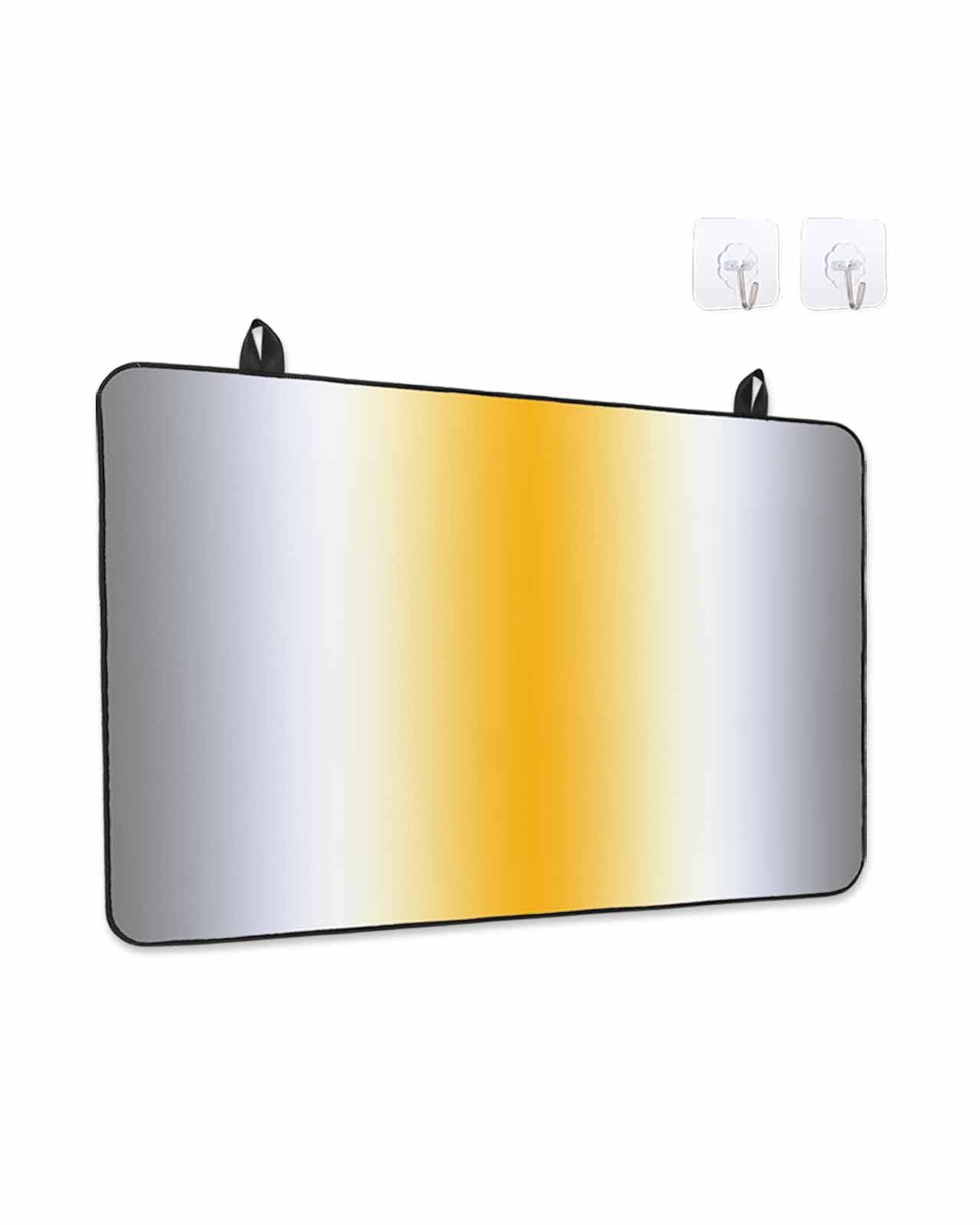 Stove Top Covers for Electric Stove, Orange Grey White Glass Stovetop Cover Protector, Farmhouse Ombre Color Modern Simple Induction Cooktop Protector Oven Mat for Kitchen Countertop 28.5"x20.5"