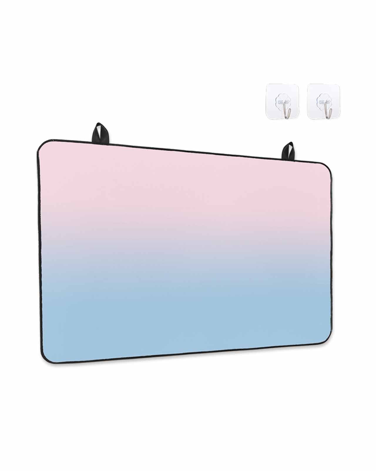 Stove Top Covers for Electric Stove, Pink Blue Ombre Glass Stovetop Cover Protector, Pink Gradient Color Modern Abstract Art Induction Cooktop Protector Oven Mat for Kitchen Countertop 24"x21"