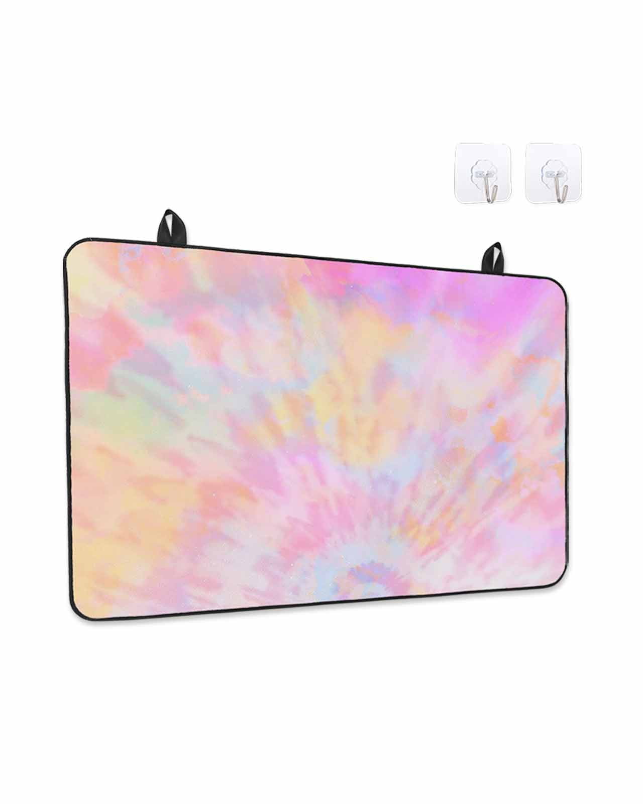 Stove Top Covers for Electric Stove, Rainbow Color Glass Stovetop Cover Protector, Fantasy Colorful Ombre Swirl Induction Cooktop Protector Oven Mat for Kitchen Countertop 24"x21"