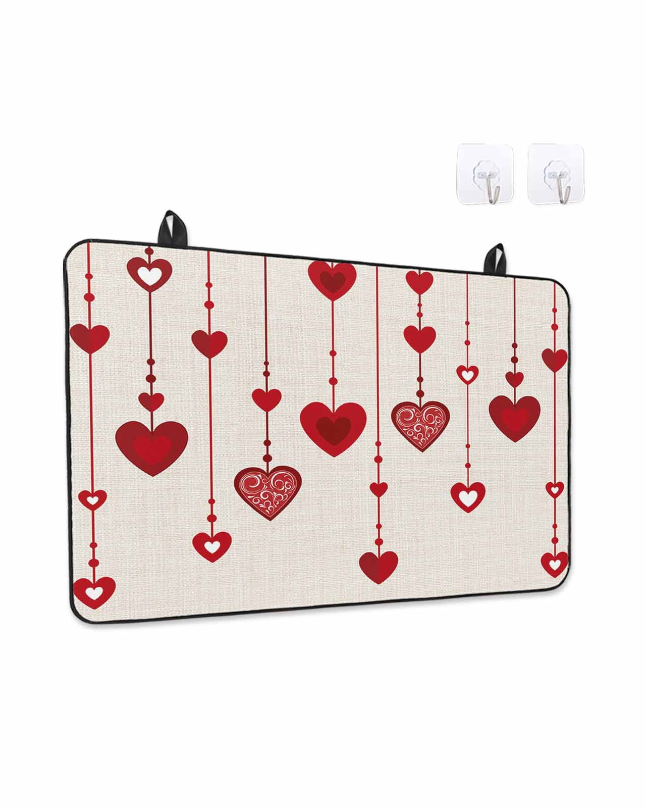 Stove Top Covers for Electric Stove, Saint Valentine's Kitchen Glass Ceramic Electric Cooktop Covers 28.5''x20.5'', HeatResistant Oven/Countertop Protector