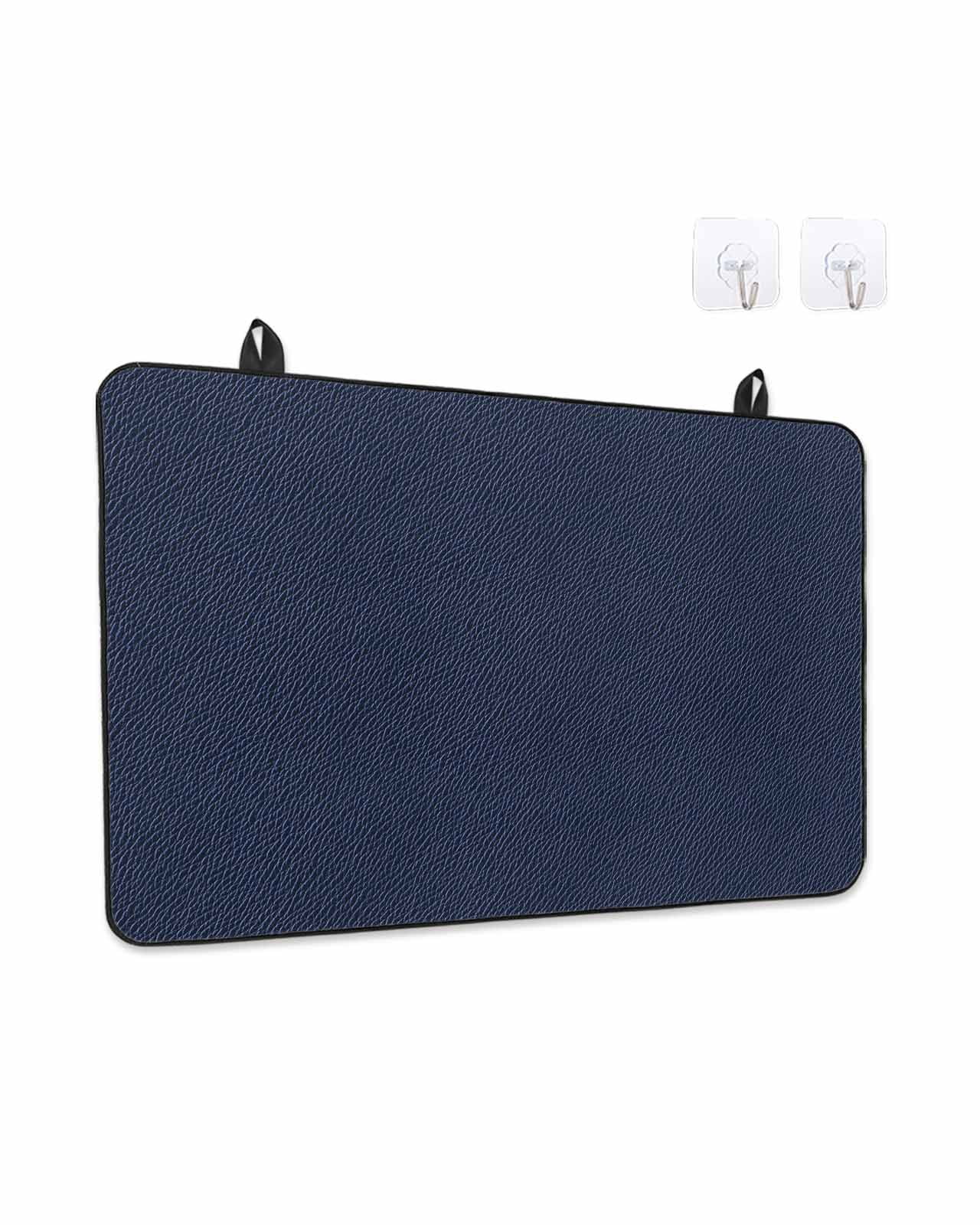 Stove Top Covers for Electric Stove, Solid Dark Blue Kitchen Glass Ceramic Electric Cooktop Covers 24"x21", Minimalism Abstract Denim Texture HeatResistant Oven/Countertop/Dishwasher/Sink Protector