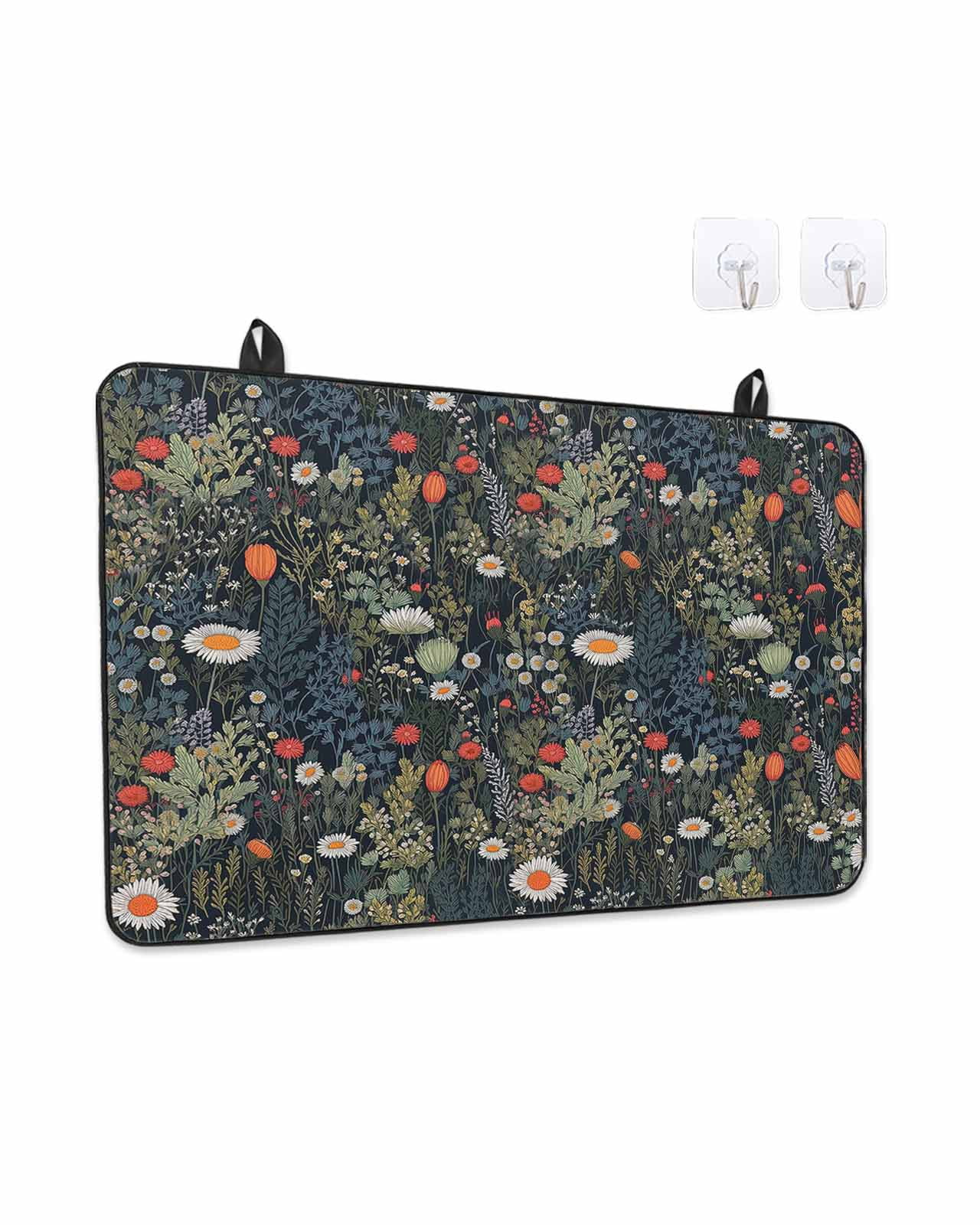 Spring Cook Top Stove Top Covers for Electric Stove, Spring Floral Kitchen Glass ...