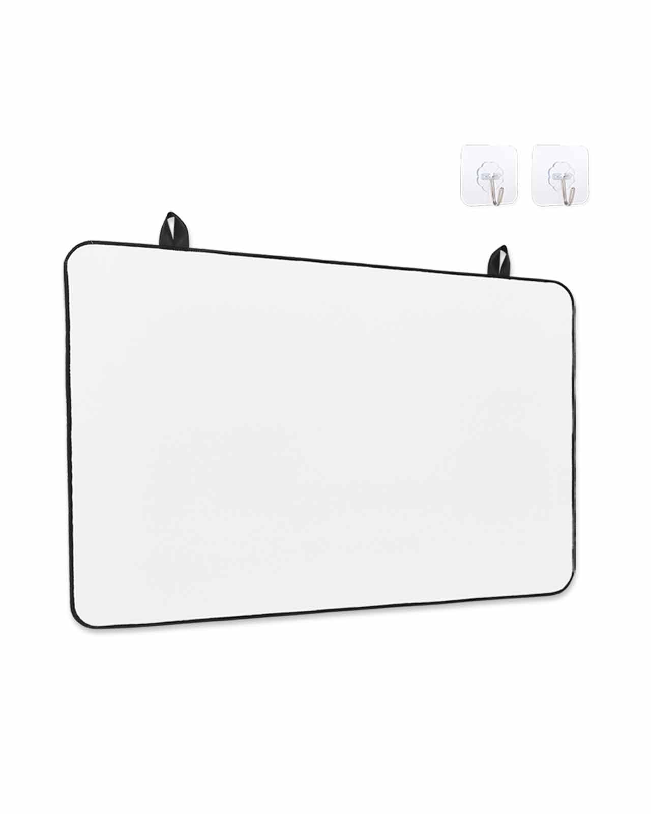 Stove Top Covers for Electric Stove, White Glass Stovetop Cover Protector, Modern Simple White Backdrop Induction Cooktop Protector Oven Mat for Kitchen Countertop 28.5"x20.5"
