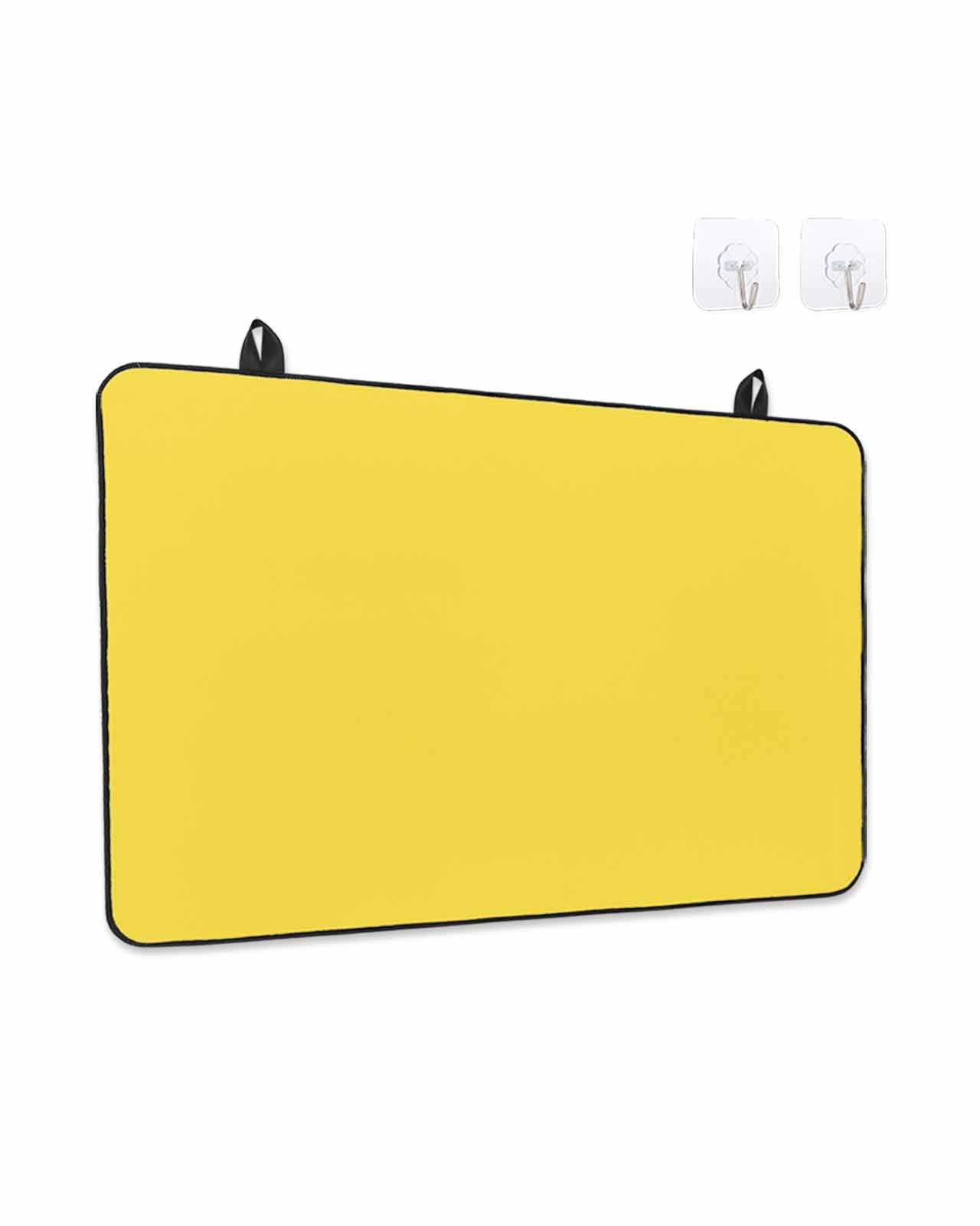 Stove Top Covers for Electric Stove, Yellow Glass Stovetop Cover Protector, Pure Yellow Induction Cooktop Protector Oven Mat for Kitchen Countertop 28.5"x20.5"