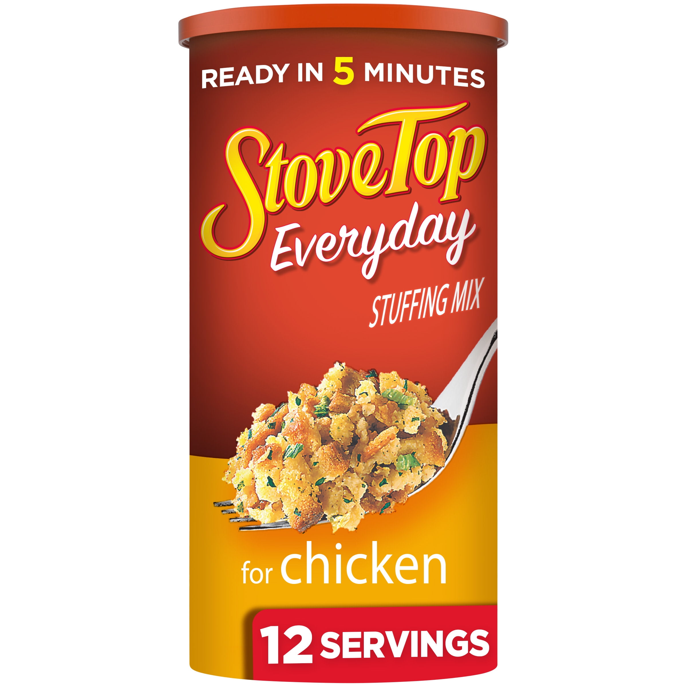 Stove Top Everyday Chicken Stuffing Mix Side Dish, 12 oz Canister(2