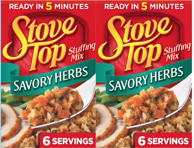 Stove Top Savory Herb Stuffing Mix (6 oz Box) pack of 2