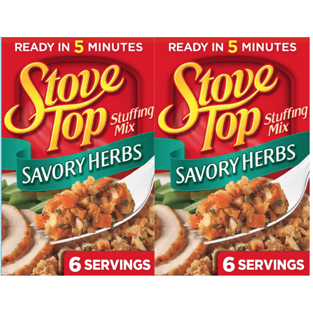 Stove Top Savory Herb Stuffing Mix (6 oz Box) pack of 2