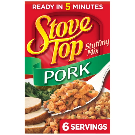 Stove Top Stuffing Mix for Pork, 6 oz Box
