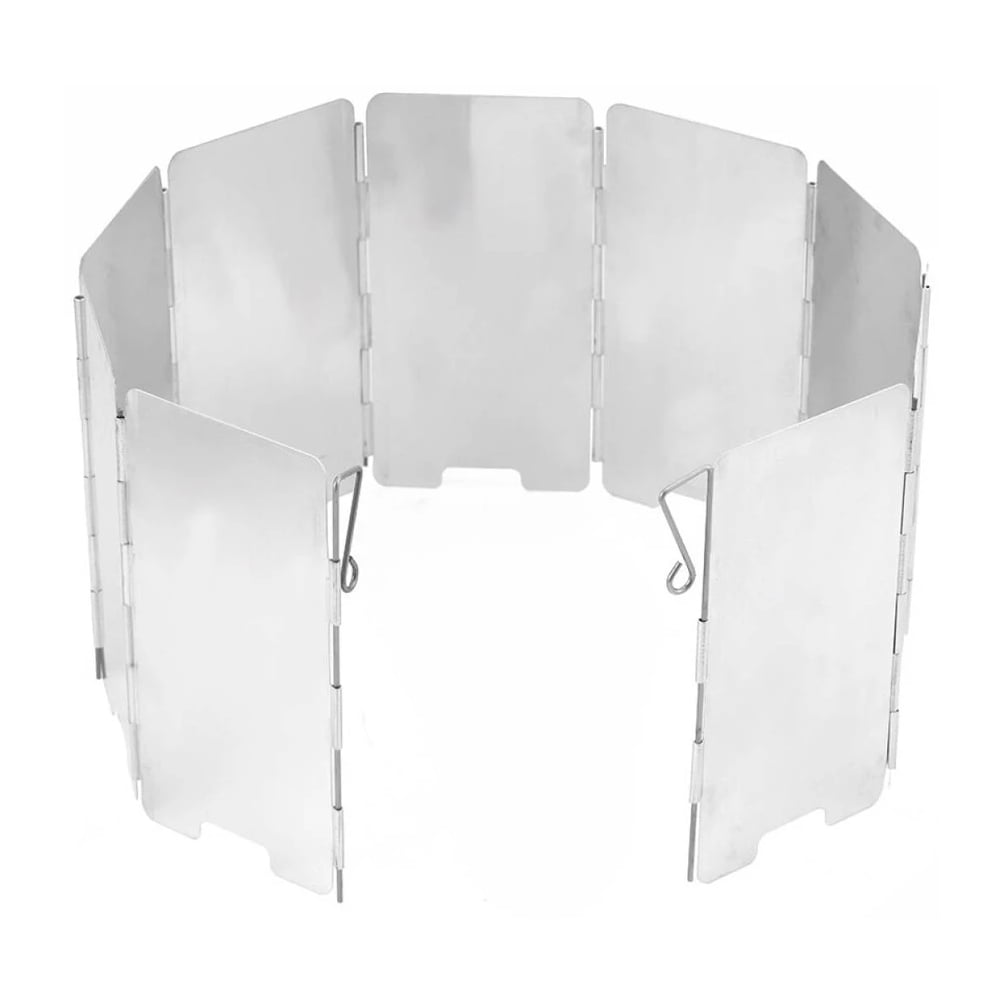Stove Windscreen Windshield Camping Wind Outdoor Gas Cooker Folding